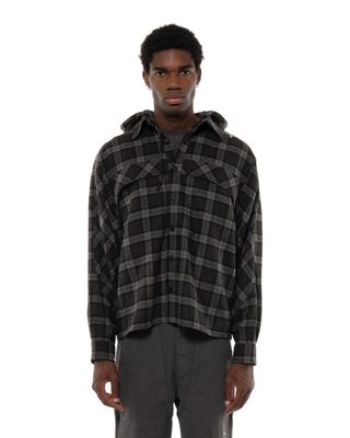 ROA LOGGER WOOL CHECK SHIRT ANTHRACITE
