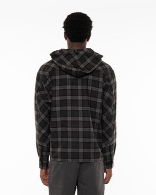 ROA LOGGER WOOL CHECK SHIRT ANTHRACITE