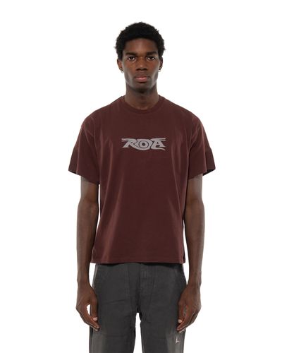 ROA TWO SNAKES REFLECTIVE SS TEE RED