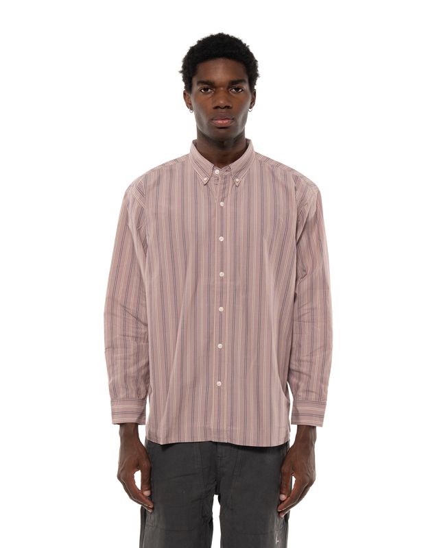 apparel-166 LEVI'S BLUE TAB BD SHIRT PINK STRIPE