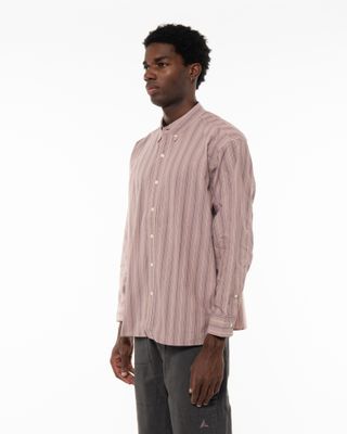 apparel-167 LEVI'S BLUE TAB BD SHIRT PINK STRIPE