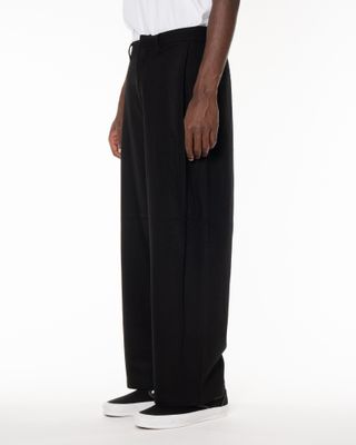apparel-221 ARTE WOOL PLEATED GALLERY PANT BLACK