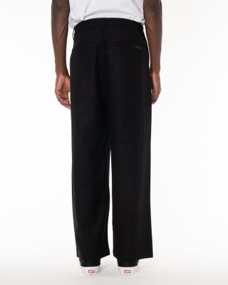 apparel-222 ARTE WOOL PLEATED GALLERY PANT BLACK