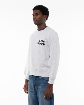 CARHARTT WIP ARCH SCRIPT SWEAT ASH GREY