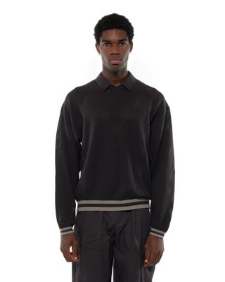 ADIDAS LS KNIT JERSEY UTILITY BLACK