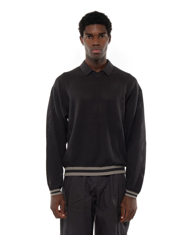 ADIDAS LS KNIT JERSEY UTILITY BLACK