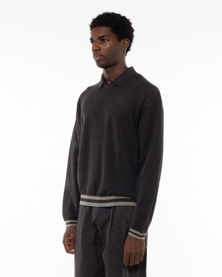 ADIDAS LS KNIT JERSEY UTILITY BLACK