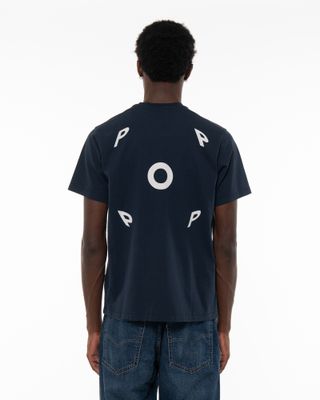 POP TRADING COMPANY FISH EYE SS TEE NAVY
