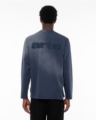 ARTE STENCIL SUNFADE LONGSLEEVE NAVY