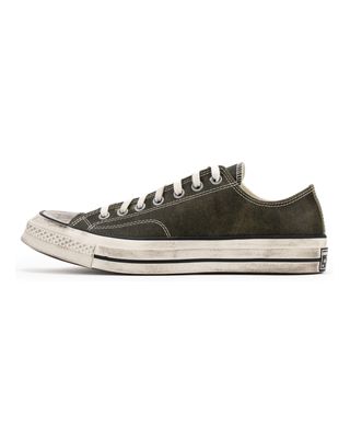 A20049C CONVERSE CHUCK 70 OX BURNISHED LEATHER MOSS