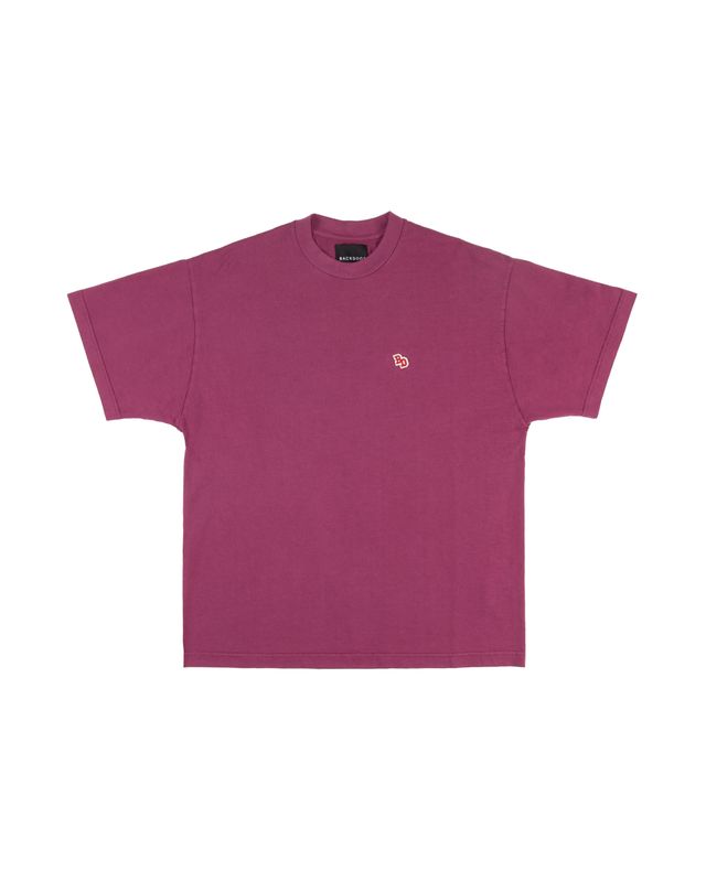 BACK DOOR PREMIUM PATCH SS TEE PLUM