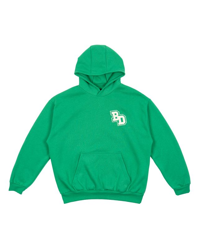 BACK DOOR COLLEGE HOODIE CHRISTMAS GREEN