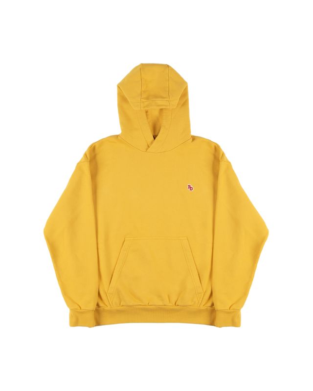BACK DOOR PREMIUM PATCH HOODIE MUSTARD