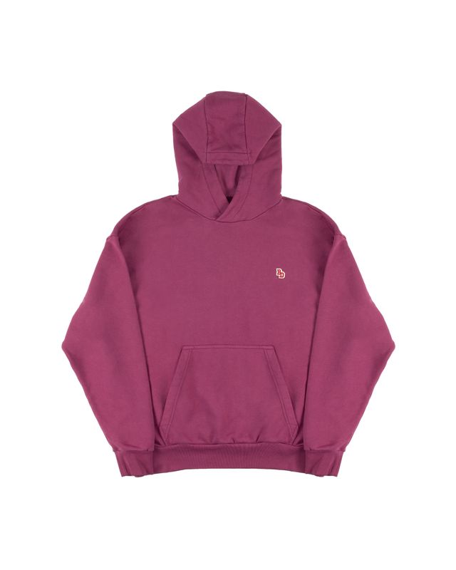 BACK DOOR PREMIUM PATCH HOODIE PLUM