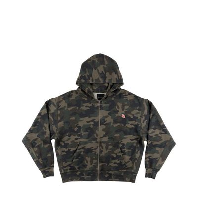 BACK DOOR FULL ZIP HOODIE WASHED CAMO