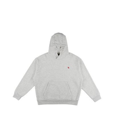 BACK DOOR PREMIUM PATCH HOODIE LIGHT GREY MELANGE