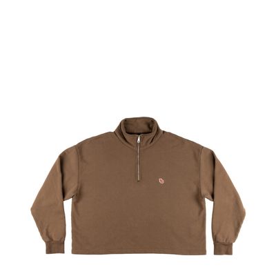 BACK DOOR PREMIUM HALF ZIP SWEATER MUD