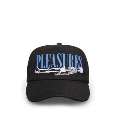 PLEASURES BONES SNAPBACK BLACK