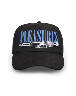 PLEASURES BONES SNAPBACK BLACK