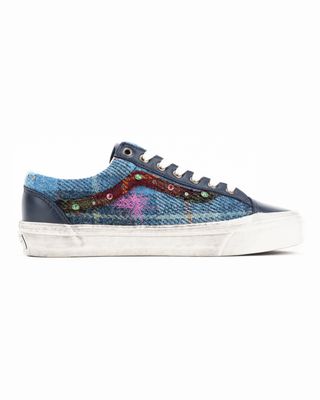 VANS LX OLD SKOOL 36 HARRIS TWEED NAVY