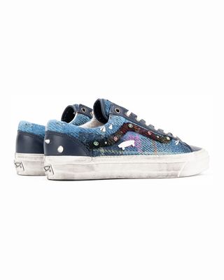 VANS LX OLD SKOOL 36 HARRIS TWEED NAVY
