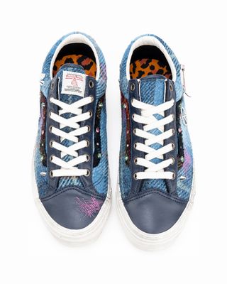 VANS LX OLD SKOOL 36 HARRIS TWEED NAVY