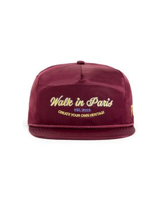WIPFW26-13 WALK IN PARIS NYLON CAP BURGUNDY