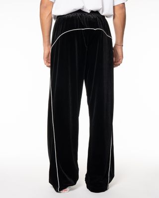 UMBRO VELVET JESTER TRACK PANTS BLACK