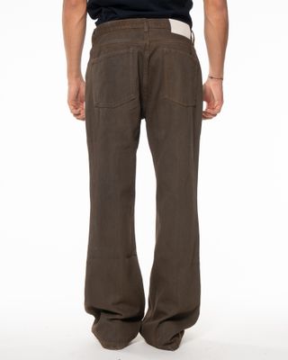 PLEASURES SPRAY BOOTCUT JEANS BROWN