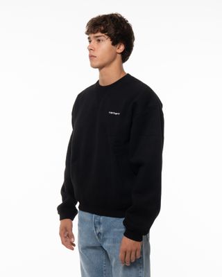 CARHARTT WIP EBBERT SWEAT BLACK