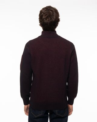 C.P. COMPANY FLEECE KNIT POLO COLLAR