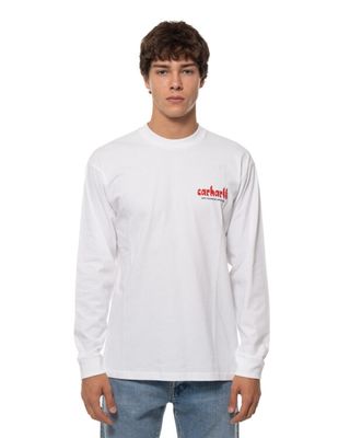 CARHARTT WIP FRAMEWORK LS TEE WHITE
