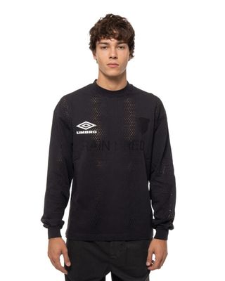 UMBRO RAIN BRED LS TEE WASHED BLACK