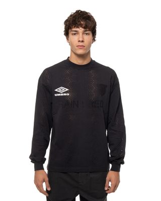 UMBRO RAIN BRED LS TEE WASHED BLACK