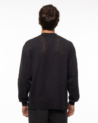 UMBRO RAIN BRED LS TEE WASHED BLACK