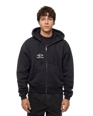 UMBRO COMPACT MASKED ZIP HOODIE BLACK