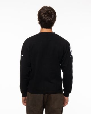 PLEASURES LUSTER HEAVY LS TEE BLACK