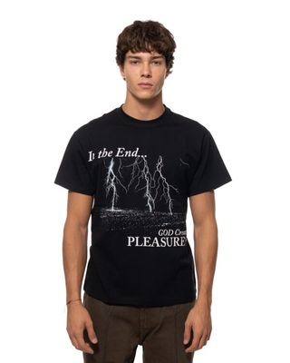 PLEASURES END TIMES SS TEE BLACK
