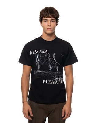 PLEASURES END TIMES SS TEE BLACK