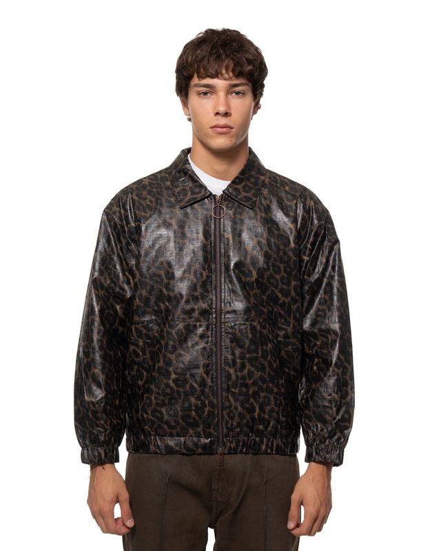 PLEASURES LEOPARD WAXED JACKET