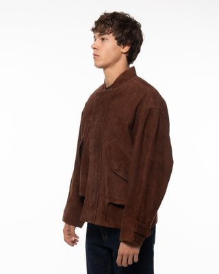 apparel-90 LEVI'S BLUE TAB SUEDE BOMBER TOFFEE