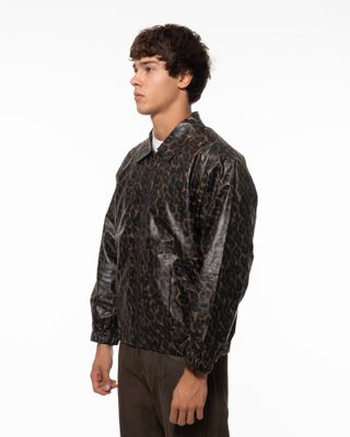 PLEASURES LEOPARD WAXED JACKET