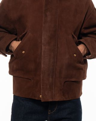 apparel-92 LEVI'S BLUE TAB SUEDE BOMBER TOFFEE