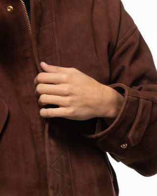 apparel-94 LEVI'S BLUE TAB SUEDE BOMBER TOFFEE