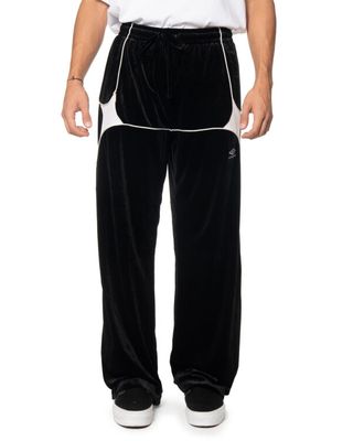 UMBRO VELVET JESTER TRACK PANTS BLACK