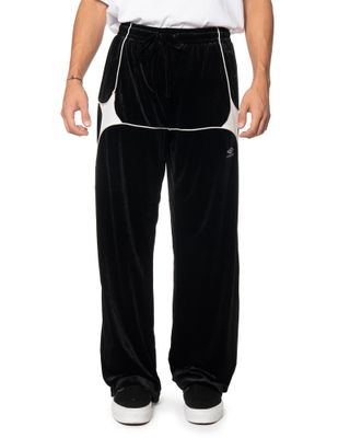 UMBRO VELVET JESTER TRACK PANTS BLACK