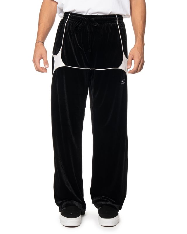 UMBRO VELVET JESTER TRACK PANTS BLACK
