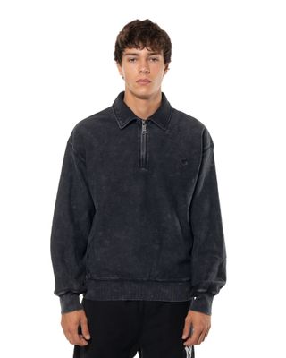 CARHARTT WIP LAMBERT POLO SWEAT BLACK