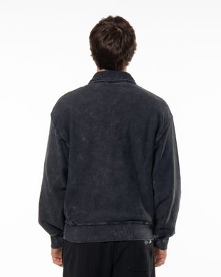CARHARTT WIP LAMBERT POLO SWEAT BLACK