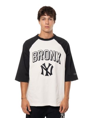 CHAMPION X MLB 3/4 SLEEVE TEE WHITE